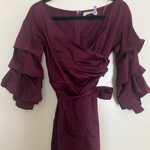 Long sleeve mini dress